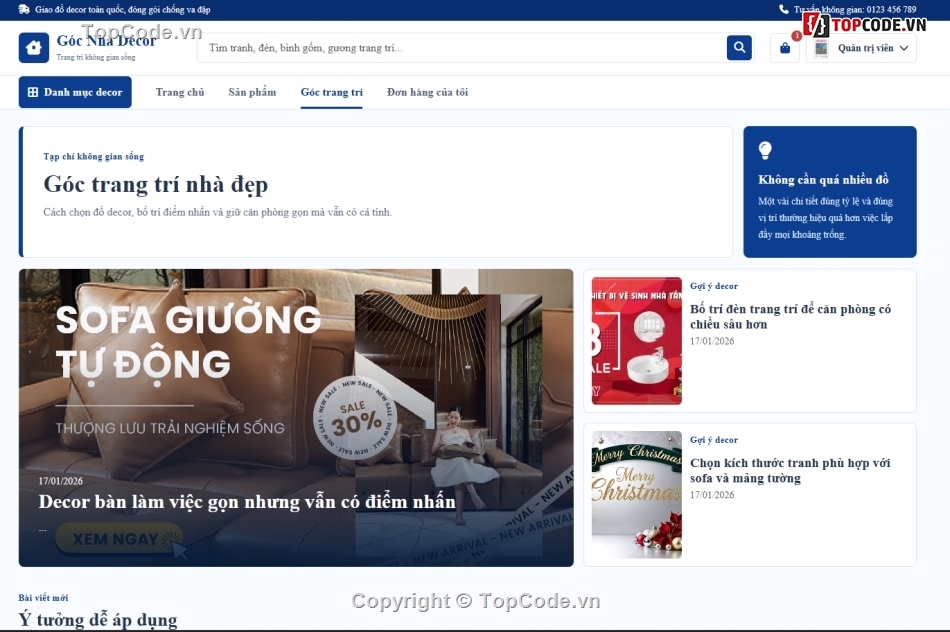 đồ trang trí,web trang trí,website bán hàng